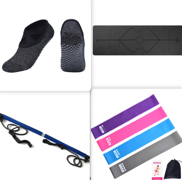 Non Slip TPE Yoga Mat Position Line Beginner